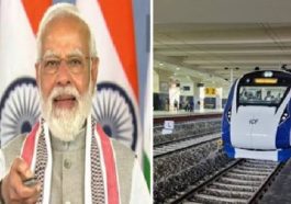 ವಂದೇ ಭಾರತ್‌ ರೈಲಿಗೆ ಪ್ರಧಾನಿ ನರೇಂದ್ರ ಮೋದಿ ಚಾಲನೆ