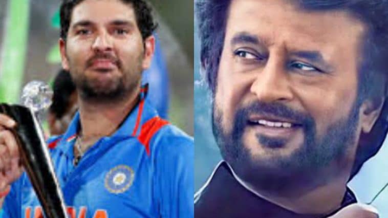 ಯುವರಾಜ್ ಸಿಂಗ್ ಮತ್ತು ಸೂಪರ್ ಸ್ಟಾರ್ ರಜನಿಕಾಂತ್ ಜನ್ಮದಿನದ ಸಂಭ್ರಮ 